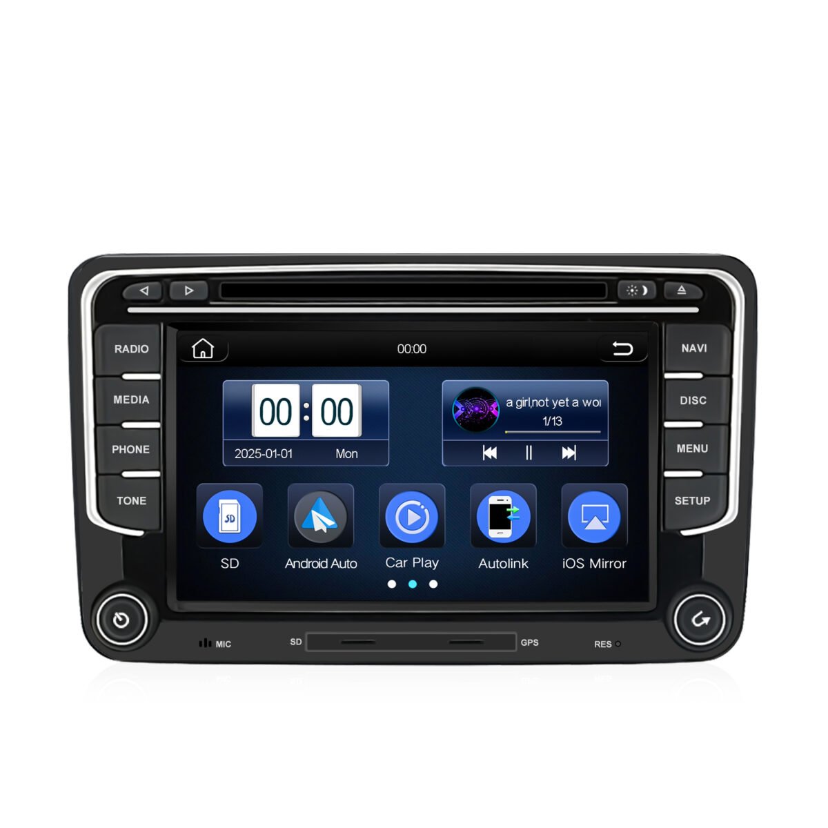 Für Golf 5 6 T5 Polo EOS Scirocco Jetta Tiguan Sharan Caddy Android Radio Carplay Navigation RDS – Bild 3