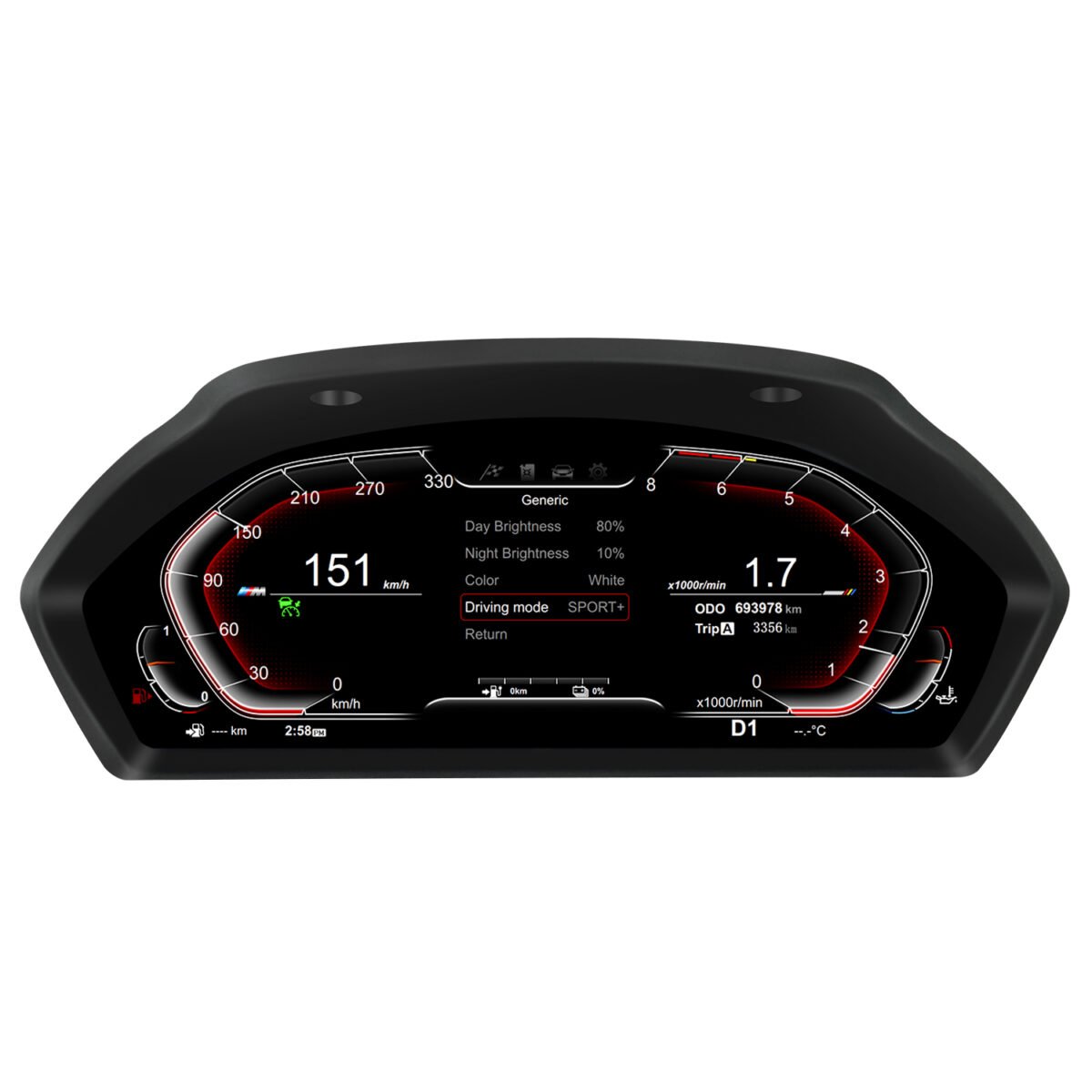 BMW 3 F30 F31 Digital Tacho 12.3 Zoll Cockpit für 2013–2018 – Bild 2