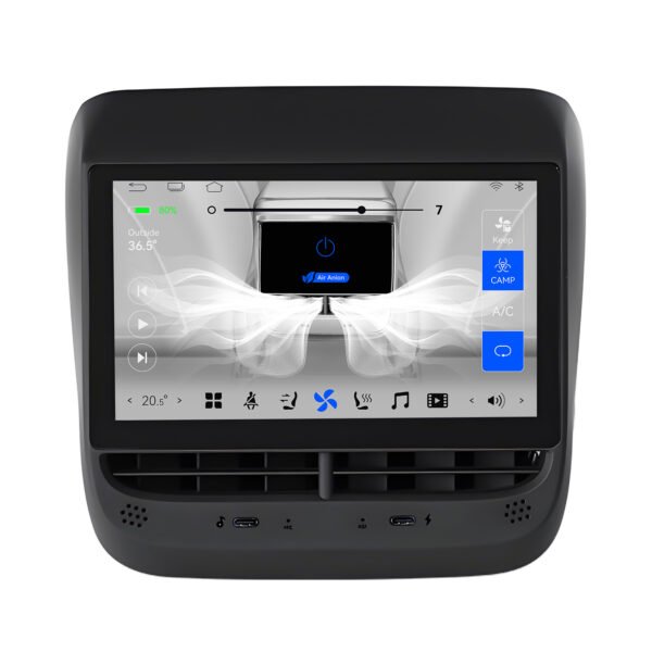 Tesla Model 3/Y 2019-2023 hinter Klimabedienteil Carplay Bluetooth Multimedia