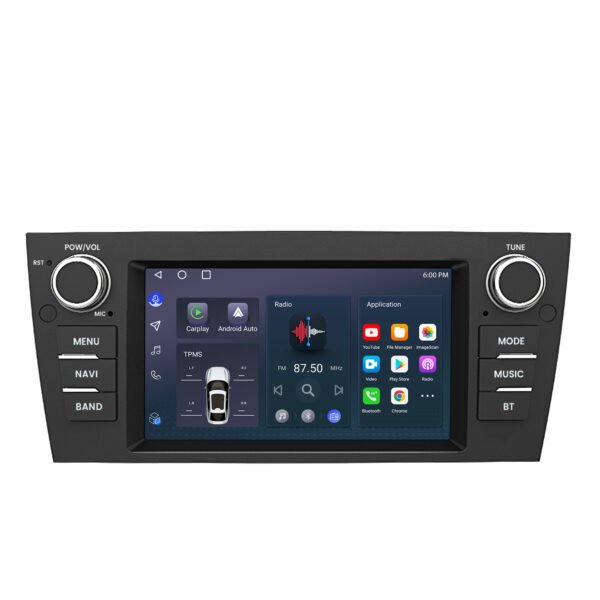 BMW 3 Series E90 Autoradio Android Radio Carplay Bluetooth Navigation RDS GPS
