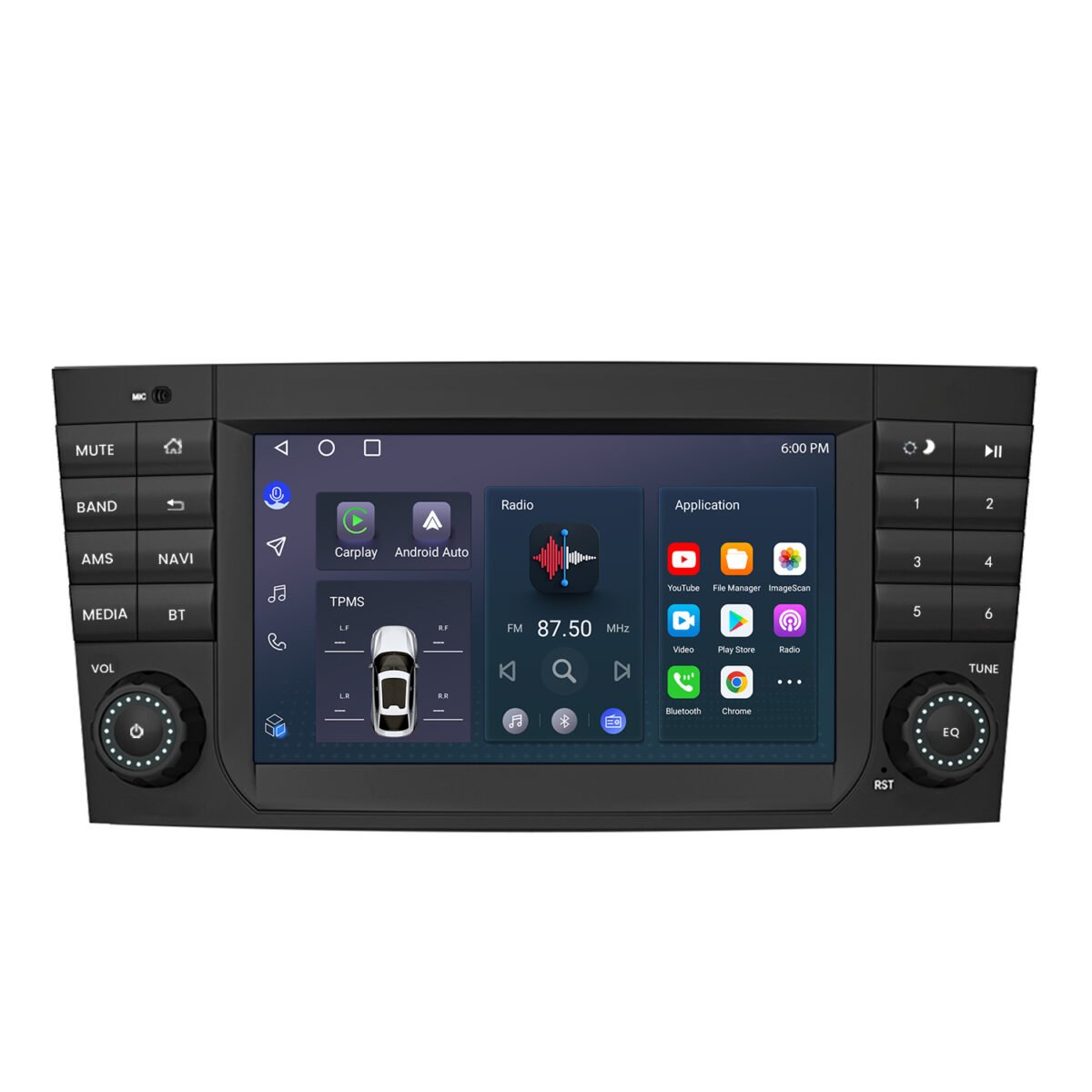 Android Radio für Mercedes C W203 mit Carplay & Navigation – Bild 2