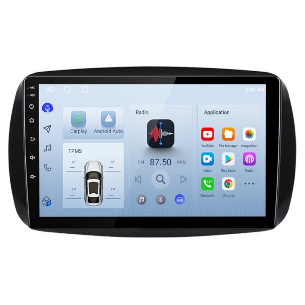 Smart 453 Fortwo Forfour Android Radio Carplay GPS 9”