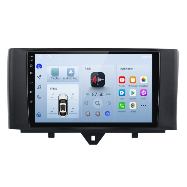 Smart 451 Fortwo Android Radio 9” Carplay GPS DAB+ BT