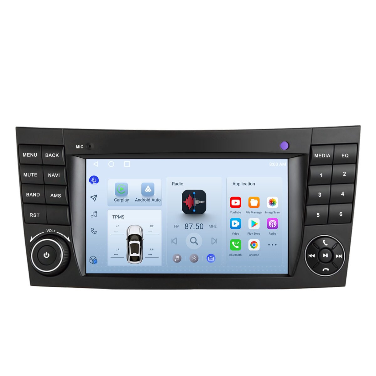 Mercedes E-Class W211 Android Radio Carplay Bluetooth Navi – Bild 1