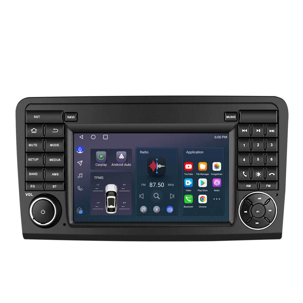 Mercedes M-Class W164 Android Radio Carplay Navi – Bild 2