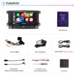 Golf V VI Passat B6 B7 Android Radio Carplay Navigation RDS – Bild 13