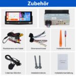 Junsun Drathlos Carplay Android Auto RDS mit Rückfahrkamera 1Din – Bild 10