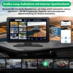 Junsun Drathlos Apple Carplay Android Auto 9-Zoll Display Rückfahrkamera – Bild 8
