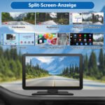 Junsun Drathlos Apple Carplay Android Auto 9-Zoll Display Rückfahrkamera – Bild 6