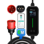 Junsun EV Ladegerät Elektroauto Ladekabel Typ 2 6-16A 3.5KW/11KW APP-Steuerung